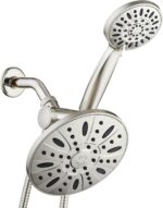 AquaDance 7" Premium High Pressure 3-Way Rainfall Combo Combines The
