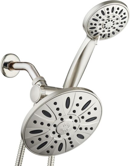 AquaDance 7" Premium High Pressure 3-Way Rainfall Combo Combines The