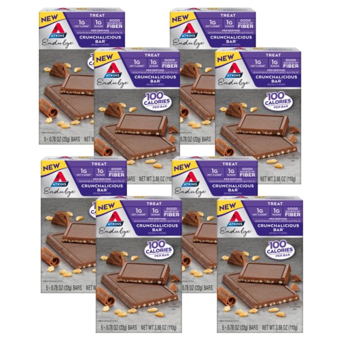 Atkins Endulge, Crunchalicious Bar, 1g Net Carbs, 1g Sugar, Good