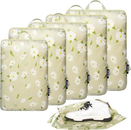 BAGAIL 4 Set/6 Set Ultralight Compression Packing Cubes Packing