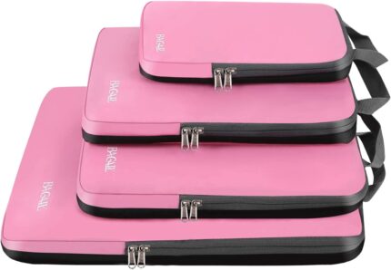 BAGAIL 4 Set/6 Set/8 Set Compression Packing Cubes Travel Accessories
