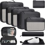 BAGAIL 8 Set/9 Set Packing Cubes Luggage Packing Organizer for Travel,