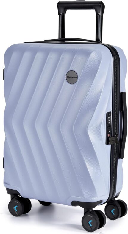 BAGSMART Carry On Luggage 22x14x9 Airline Approved, PC Hardside