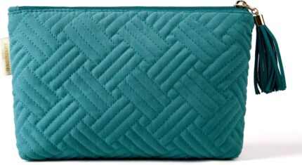 BAGSMART Small Cosmetic Bag, Elegant Roomy Makeup Bags,Travel
