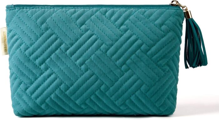 BAGSMART Small Cosmetic Bag, Elegant Roomy Makeup Bags,Travel