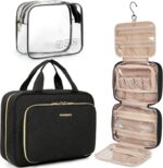 BAGSMART Toiletry Bag Hanging Travel Makeup Organizer with TSA