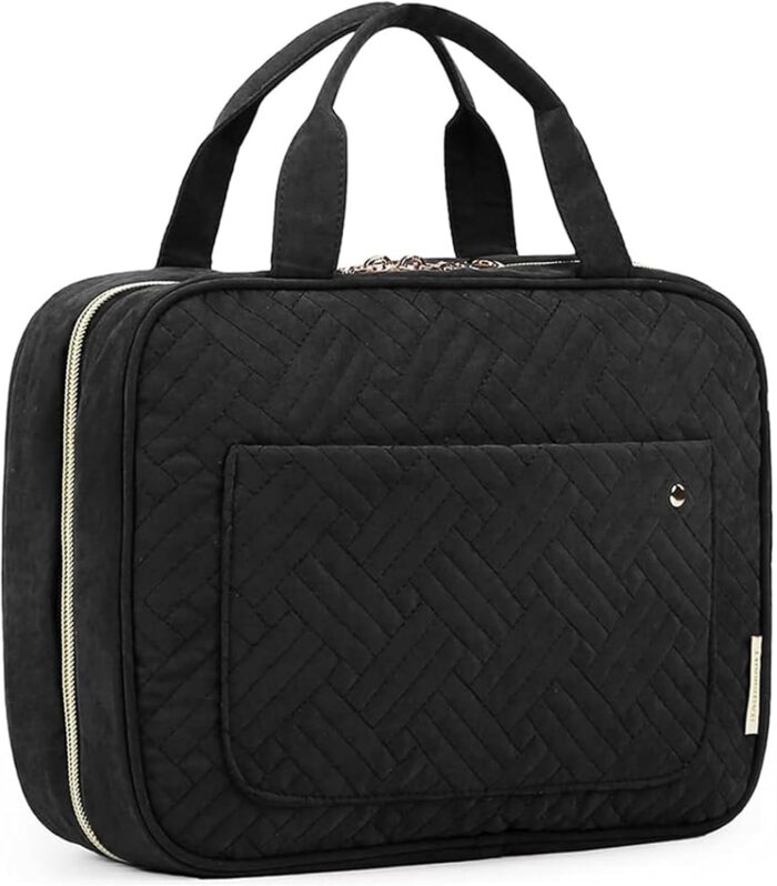 BAGSMART Toiletry Bag Travel Bag with Hanging Hook, Water-resistant