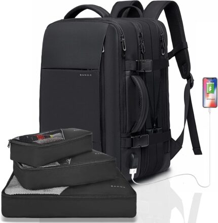 BANGE 35L Backpack, Carry On Backpack Convertible Duffle Bag Fit for