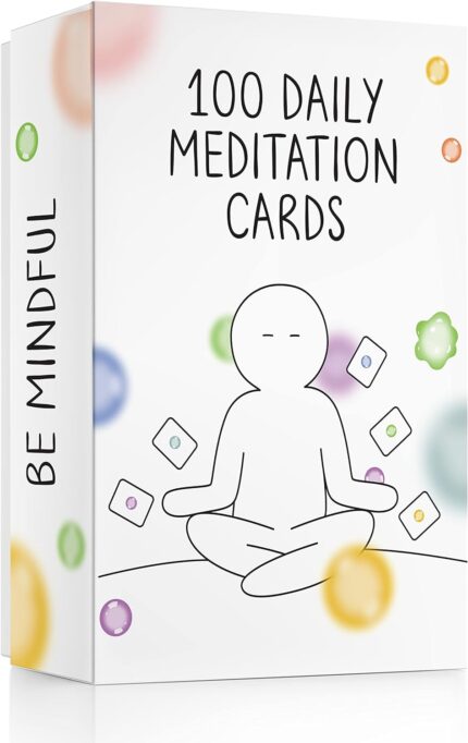 BEST 100 Daily Meditation Cards | Anxiety Relief Item for Relaxation |