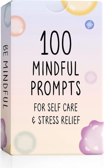BEST 100 Mindful Prompts for Self Care & Stress Relief | Cards to