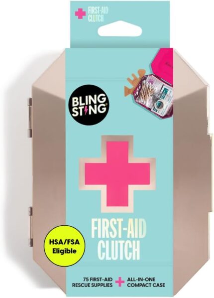 BLINGSTING First Aid Kit - 75 Essential First-aid Supplies, Bandages,