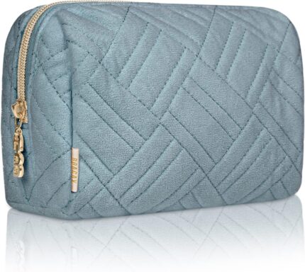 BOACAY Small Makeup Bag, Travel Cosmetic Pouch for Women, Zipper