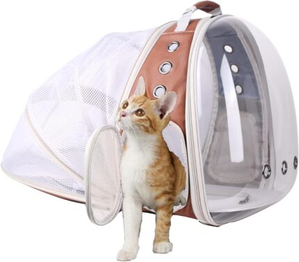 Back Extension Space Capsule Clear Bubble Window Cat Backpack Carrier