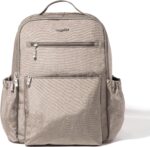 Baggallini Women's Tribeca Expandable Laptop Backpack, Sterling