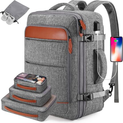 Bagsure Travel Backpack, 42L Carry on Luggage, Flight Approved