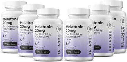 Balancebreens Melatonin 20mg Fast-Dissolve, 120 Tablets – Natural