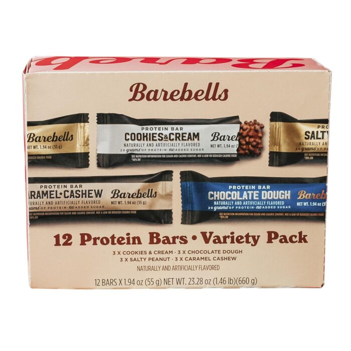 Barebells Protein Bars Variety Pack - 12 Count, 1.9oz Bars - Protein