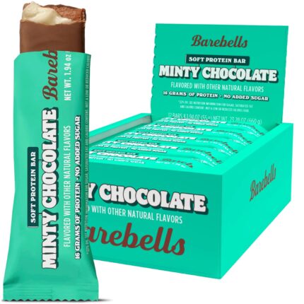Barebells Soft Protein Bars, Minty Chocolate - 12 Count, 16g High