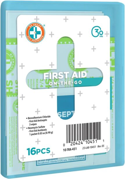 Be Smart Get Prepared Compact First Aid Kit, FSA/ HSA eligible