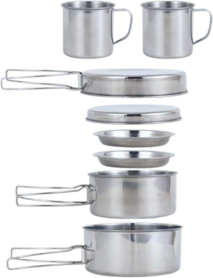 BeGrit Backpacking Camping Cookware Mini Picnic Camping Cooking Mess