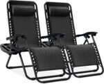 Best Choice Products Set of 2 Adjustable Steel Mesh Zero Gravity