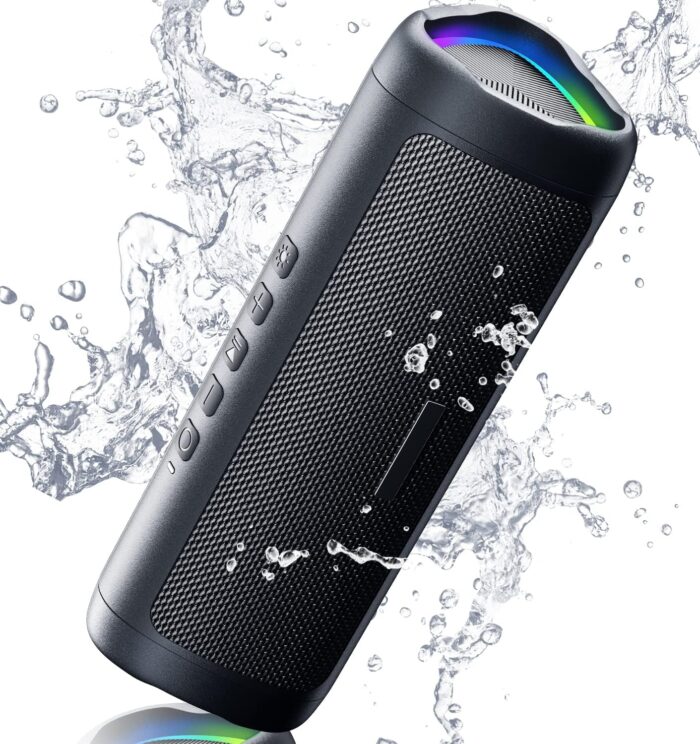 Bluetooth Speaker with HD Sound, Portable Wireless, IPX5 Waterproof,