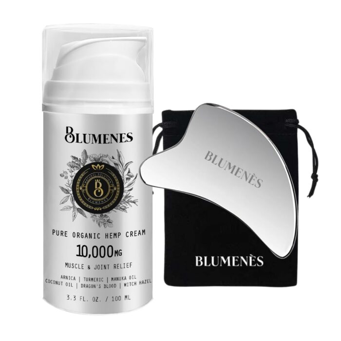 Blumenes - Traditional Gua Sha Tool & 10,000 mg Relief Cream - Post