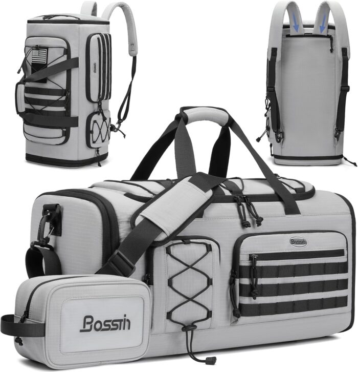 Bosstin Gym Bag for Men & Women,45L Travel Duffle Sports Duffel Bag