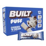 Built Bar, Puff Protein Bars, Cookies 'N Cream Puff, 17g Protein