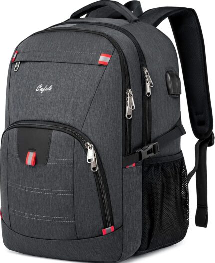 CAFELE Backpack,Waterproof Large 17in Laptop Backpack for Trip School