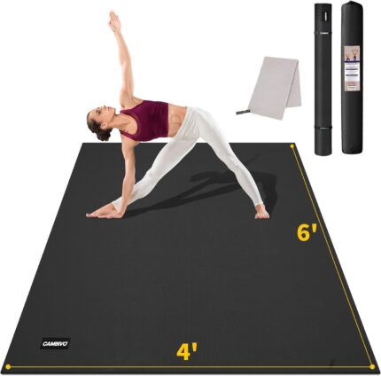 CAMBIVO Yoga Mat for Women and Men, Extra Long and Wide