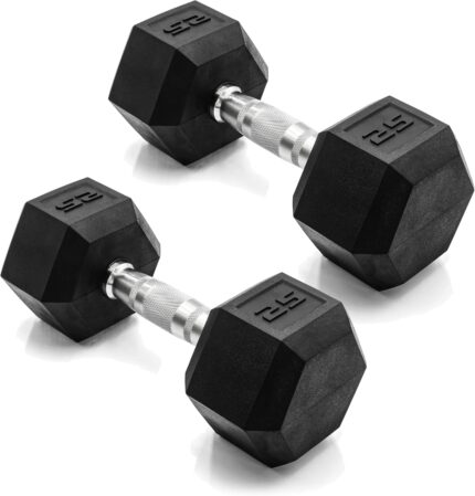 CAP Barbell Coated Dumbbell Weight | Multiple Options Pairs