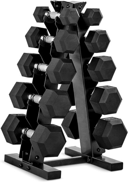 CAP Barbell Dumbbell Set with Rack | Multiple Options in