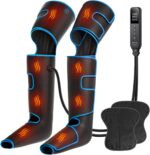 CINCOM Leg Massager with Heat and Compression, 3-in-1 Foot Calf &