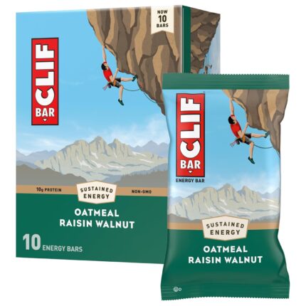 CLIF BAR - Oatmeal Raisin Walnut - Made with Organic Oats - Energy