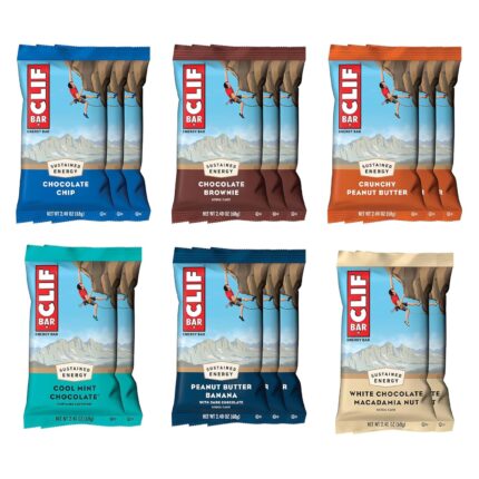 CLIF BAR - Variety Pack - 6 Flavors - Made with Organic Oats - Energy