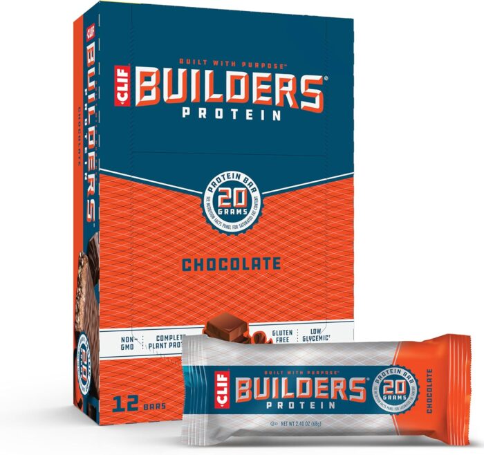 CLIF Builders - Chocolate Flavor - Protein Bars - Gluten-Free -