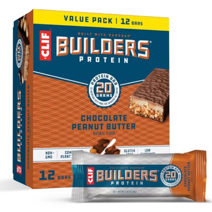 CLIF Builders - Chocolate Peanut Butter Flavor - Plant Based Protein
