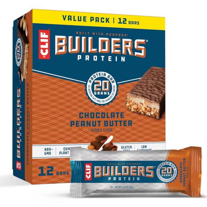 CLIF Builders - Chocolate Peanut Butter Flavor - Plant Based Protein