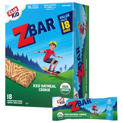 CLIF Kid Zbar - Iced Oatmeal Cookie - Soft Baked Whole Grain Snack