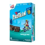 CLIF Kid Zbar Protein - Chocolate Mint - Crispy Whole Grain Snack Bars