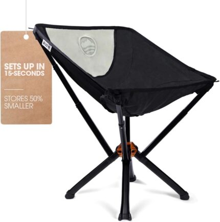 CLIQ Portable Camping Chair - Collapses to Size of Water Bottle -