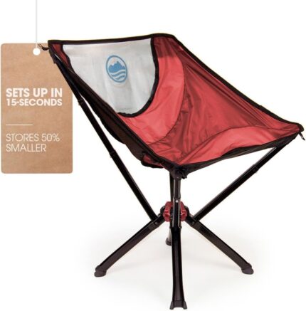 CLIQ Portable Chair - Lightweight Folding Chair for Camping - Supports