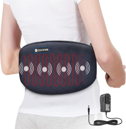 COMFIER Heating Pad for Back Pain, Vibration Lower Back Massager with