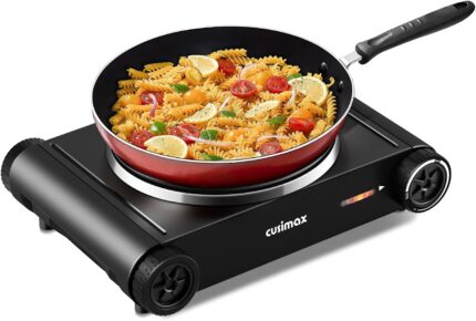 CUSIMAX Hot Plate,1500W Electric Portable Cast Iron Stove with