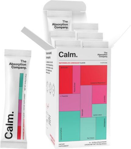 Calm Drink Mix - Relaxation Aid with Magnesium, Ashwagandha,