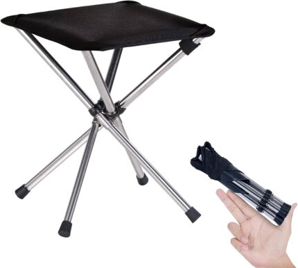 Camping Stool,Small Folding Chair,13.8" Lightweight Folding Stool