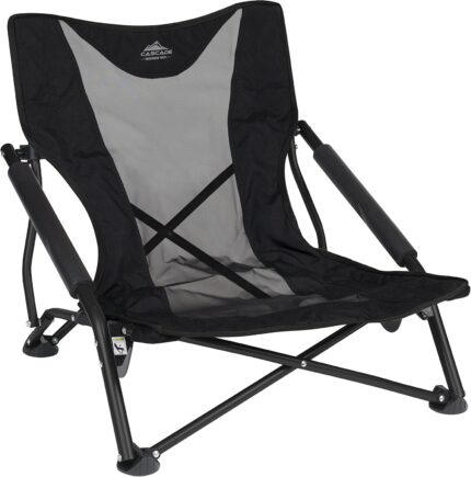 Cascade Mountain Tech Folding Camp Chair for Camping, Beach, Picnic,