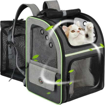 Cat Carrier Backpack, Large Cat Backpack Carrier Soft, Expandable