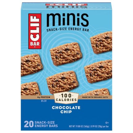 Clif Bar Minis - Chocolate Chip - Made with Organic Oats - 4g Protein